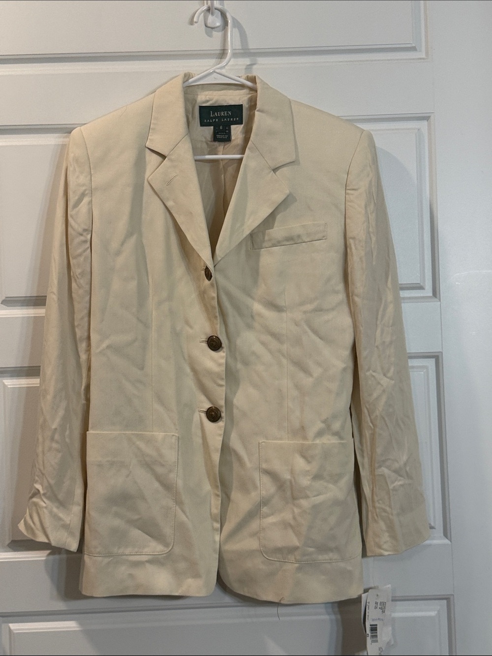 Vintage Lauren Ralph Lauren blazer in Nantucket oyster size 6 NWT